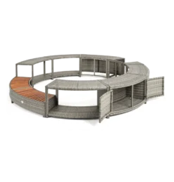 ENTOURAGE ROTIN GRIS SPA GONFLABLE Diam. 180cm 8 ENTOURAGE ROTIN GRIS SPA GONFLABLE Diam. 180cm -Bestway Boutique entourage rotin gris spa gonflable diam 180cm 3