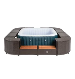 ENTOURAGE ROTIN MARRON SPA GONFLABLE 188x188cm 8 ENTOURAGE ROTIN MARRON SPA GONFLABLE 188x188cm -Bestway Boutique entourage rotin marron spa gonflable 188x188cm 3