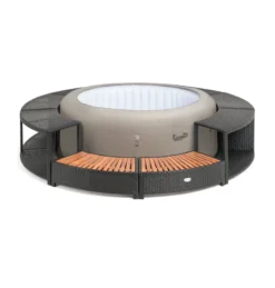 ENTOURAGE ROTIN NOIR SPA GONFLABLE Diam. 200cm 8 ENTOURAGE ROTIN NOIR SPA GONFLABLE Diam. 200cm -Bestway Boutique entourage rotin noir spa gonflable diam 200cm 3