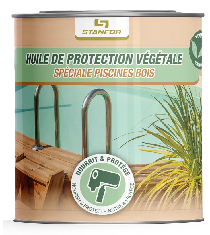 HUILE VEGETALE PROTECTRICE PISCINE BOIS 1L 1 HUILE VEGETALE PROTECTRICE PISCINE BOIS 1L