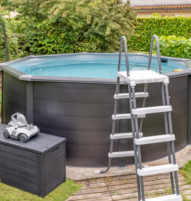 PISCINE ACIER 4,60 H 1,20 GRAPHITE 3 PISCINE ACIER 4,60 H 1,20 GRAPHITE – Image 3