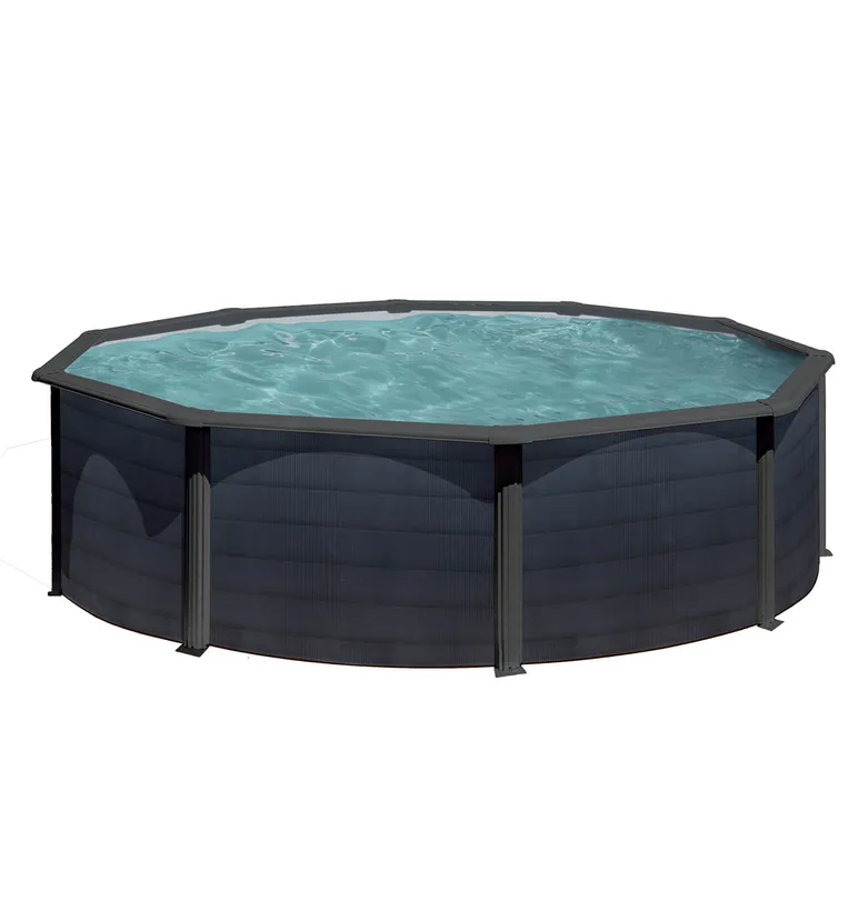 PISCINE ACIER 4,60 H 1,20 GRAPHITE 1 PISCINE ACIER 4,60 H 1,20 GRAPHITE