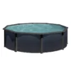 PISCINE ACIER 4,60 H 1,32 GRAPHITE
