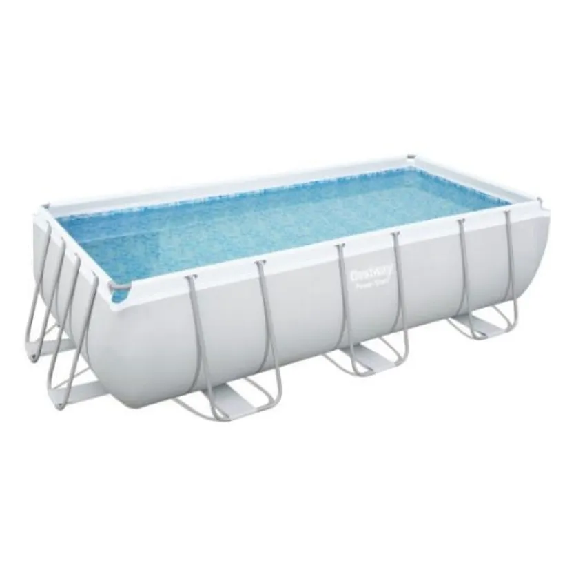 PISCINE BESTWAY POWER STEEL RECTANGULAIRE 4,04x2,01X1,00m 1 PISCINE BESTWAY POWER STEEL RECTANGULAIRE 4,04x2,01X1,00m