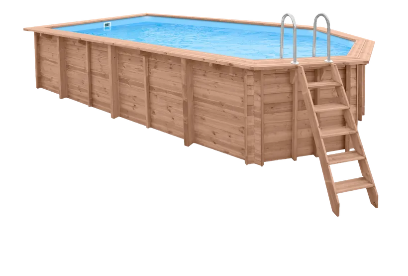 PISCINE BOIS INDIANA 6.70x4.00 H 1.38 1 PISCINE BOIS INDIANA 6.70x4.00 H 1.38