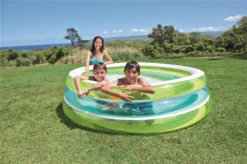 Intex PISCINE GONFLABLE VERTE ET BLEUE RONDE 203cm