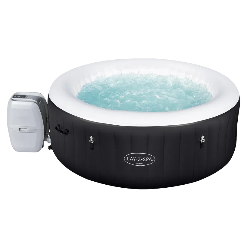 SPA GONFLABLE BESTWAY LAY-Z-SPA MIAMI 4 PLACES 1 SPA GONFLABLE BESTWAY LAY-Z-SPA MIAMI 4 PLACES
